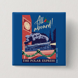 Badge Carré 5 Cm L'Express Polaire - Tout À Bord !