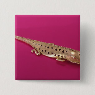 Badge Carré 5 Cm Lézard, de Colombie