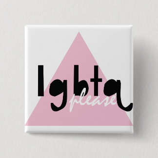Badge Carré 5 Cm LGBTQ S'Il Vous Plaît
