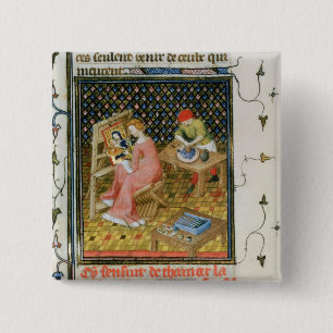 Badge Carré 5 Cm L'histoire de Thamyris, de ` De Claris