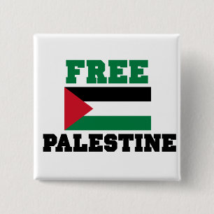 Badge Carré 5 Cm Libérer la Palestine
