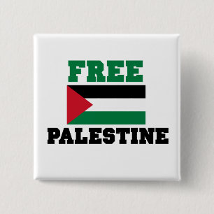 Badge Carré 5 Cm Libérer la Palestine