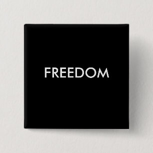 Badge Carré 5 Cm Liberté