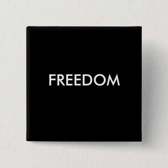 Badge Carré 5 Cm Liberté (Devant)