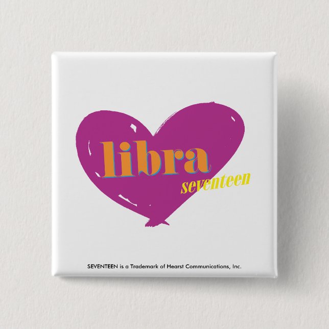Badge Carré 5 Cm Libra 2 (Devant)
