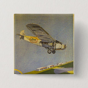 Badge Carré 5 Cm Lignes aériennes vaillantes