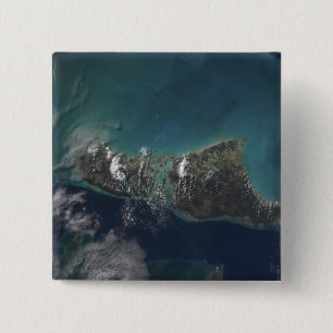 Badge Carré 5 Cm L'île d'Andros des Bahamas