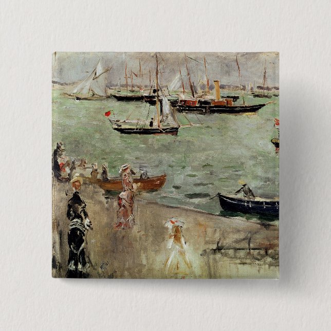 Badge Carré 5 Cm L'île du Wight, 1875 (Devant)