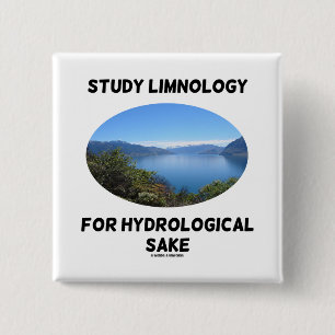 Badge Carré 5 Cm Limnologie d'étude dans l'intéret hydrologique