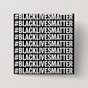 Badge Carré 5 Cm L'importance des vies noires