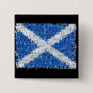 Badge Carré 5 Cm L'indépendance de l'Ecosse : Les écossais