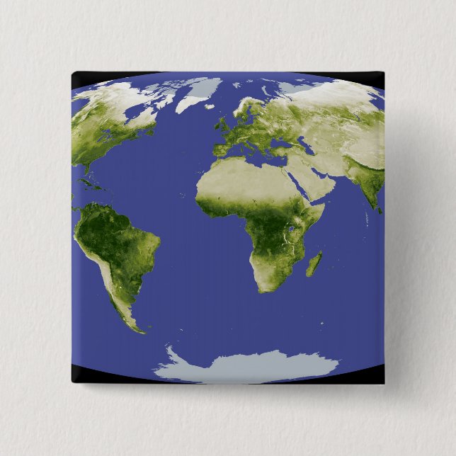 Badge Carré 5 Cm L'Indice de Végétation De Différence Normalisée (Devant)