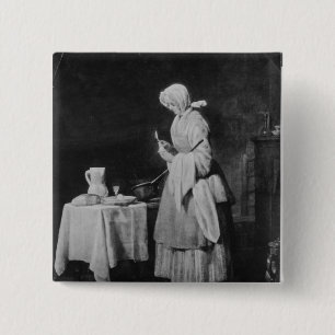 Badge Carré 5 Cm L'infirmière attentive, c.1738
