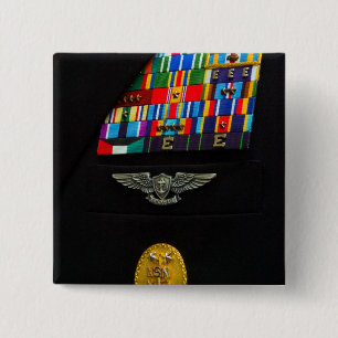 Badge Carré 5 Cm L'insigne de chef de maître de commande