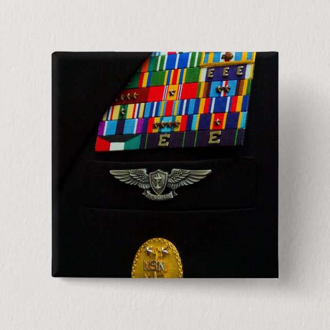 Badge Carré 5 Cm L'insigne du chef du commandement (Devant)
