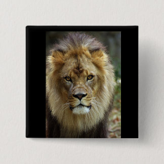 Badge Carré 5 Cm Lion