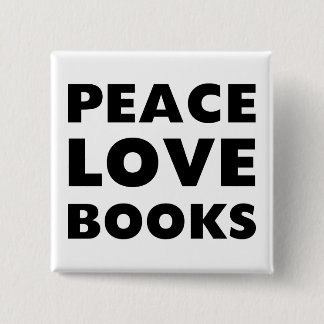Badge Carré 5 Cm Livres d'amour de paix