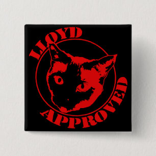 Badge Carré 5 Cm Lloyd a approuvé le bouton carré