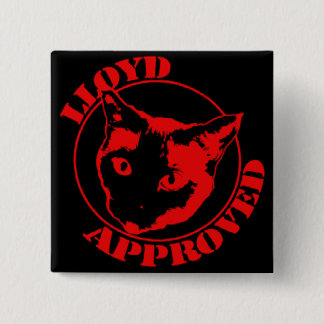 Badge Carré 5 Cm Lloyd a approuvé le bouton carré