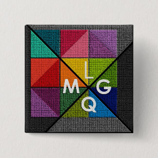 Badge Carré 5 Cm LMQG 2" goupille