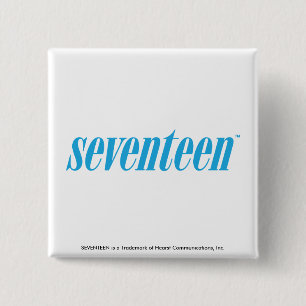 Badge Carré 5 Cm Logo-Aqua dix-sept