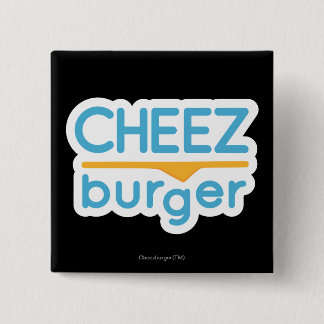 Badge Carré 5 Cm Logo de Cheezburger (couleur)