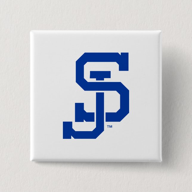 Badge Carré 5 Cm Logo de Spartans de SJ (Devant)