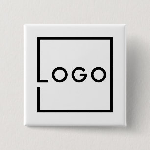 Badge Carré 5 Cm Logo d'entreprise personnalisé