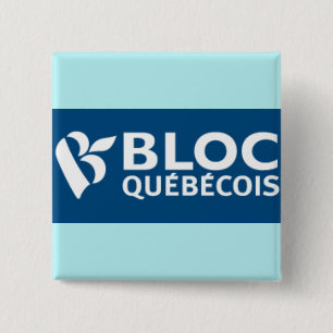 Badge Carré 5 Cm Logo du Bloc québécois