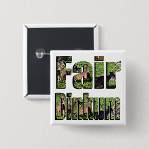 Badge Carré 5 Cm Logo Fair Dinkum Aussie Slang
