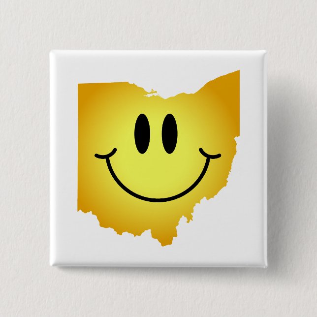 Badge Carré 5 Cm L'Ohio font face (Devant)
