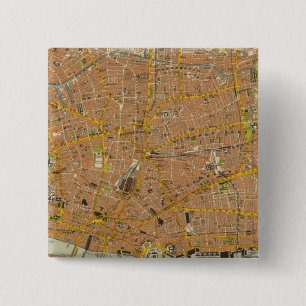 Badge Carré 5 Cm London-Nord-Est