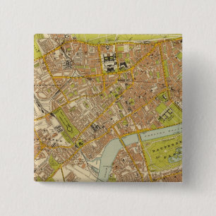 Badge Carré 5 Cm London-Sud-Ouest