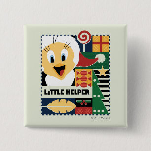 Badge Carré 5 Cm LOONEY TUNES™ TWEETY™ Little Helper