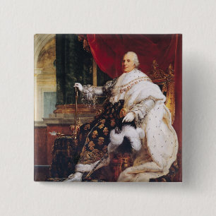 Badge Carré 5 Cm Louis XVIII