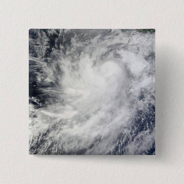 Badge Carré 5 Cm L'ouragan Frank au Mexique (Devant)