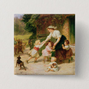 Badge Carré 5 Cm L'ours de danse