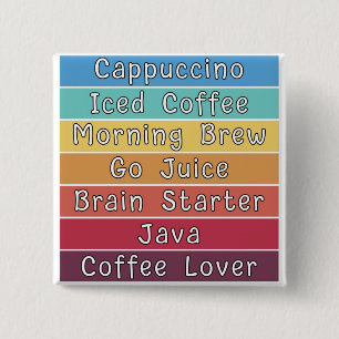 Badge Carré 5 Cm Louveur de café