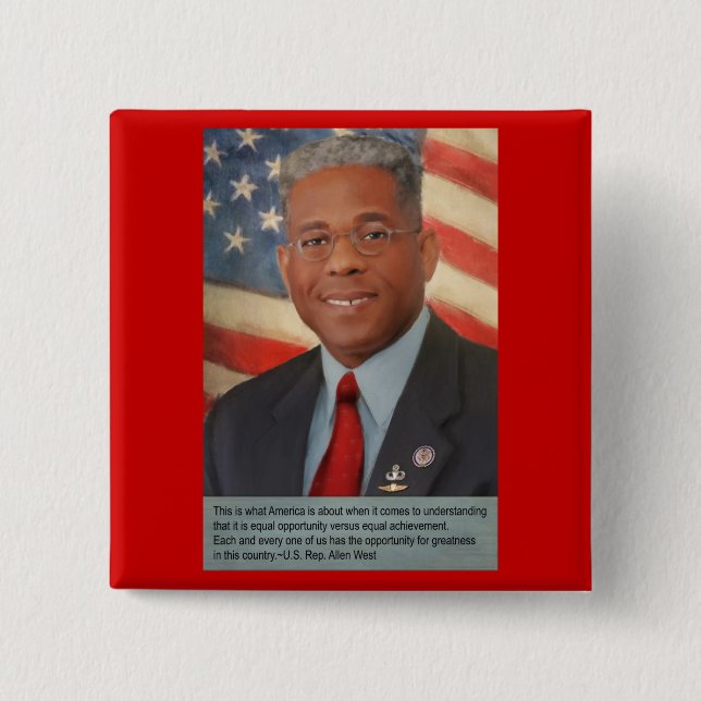 Badge Carré 5 Cm Lt Col. Allen West (Devant)