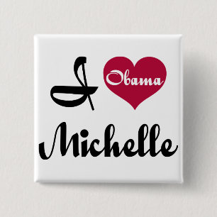 Badge Carré 5 Cm lts de Michelle obama