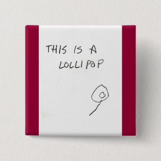 Badge Carré 5 Cm lucette