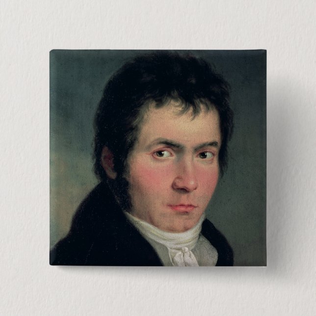 Badge Carré 5 Cm Ludwig van Beethoven, 1804 (Devant)