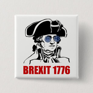Badge Carré 5 Cm Lunettes de soleil à drapeau George Washington Bre