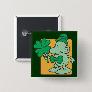 Badge Carré 5 Cm Lutin