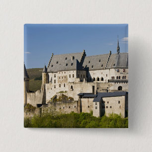 Badge Carré 5 Cm Luxembourg, Vianden. Château de Vianden (construit