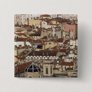 Badge Carré 5 Cm Lyon, France