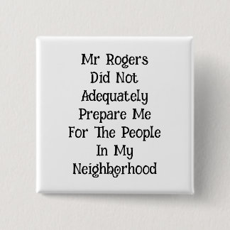 Badge Carré 5 Cm M. Rogers Button