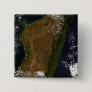Badge Carré 5 Cm Madagascar