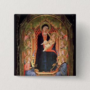 Badge Carré 5 Cm Madonna et enfant, 1347