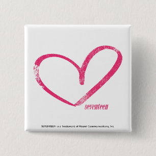 Badge Carré 5 Cm Magenta d'OpenHeart